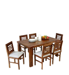 Detec™ Solid Wood 6 Seater Dining Set in Provincial Teak Finish