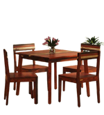 Load image into Gallery viewer, Detec™ Solid Wood 4 Seater Dining Set in Dual Tone Finish

