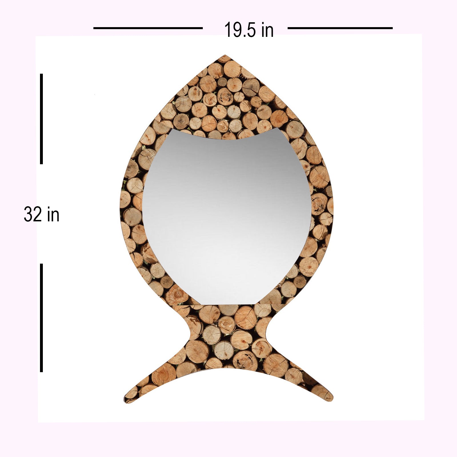Detec™ Solid Wood Wall Mirror 32inches