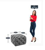 Load image into Gallery viewer, Detec™ Tufted Button Pouffe 
