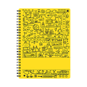 Detec™ Matrikas Cube Works A5 Spiral Notebook 5 Subject Pack of 10