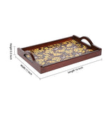 Load image into Gallery viewer, Detec™ MDF Wood Tray In Yellow Flower Print
