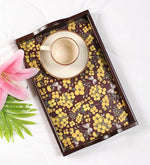 Load image into Gallery viewer, Detec™ MDF Wood Tray In Yellow Flower Print
