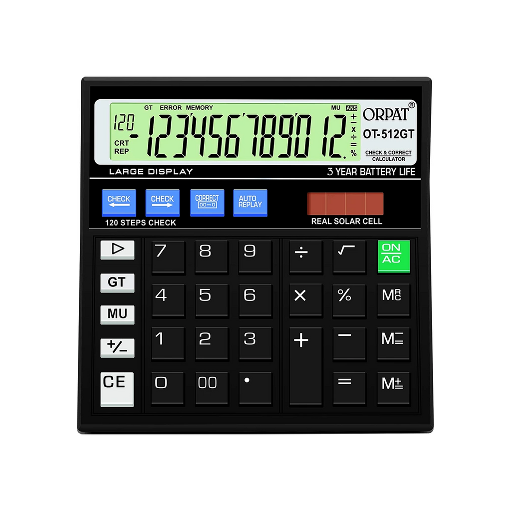 Orpat Black Protable Type Calculator(Pack of 2)