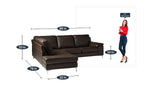 Load image into Gallery viewer, Detec™ Veit  4 Seater RHS Sectional Sofa - Brown Color

