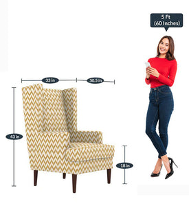 Detec™ Wing Chair - Mustard Color