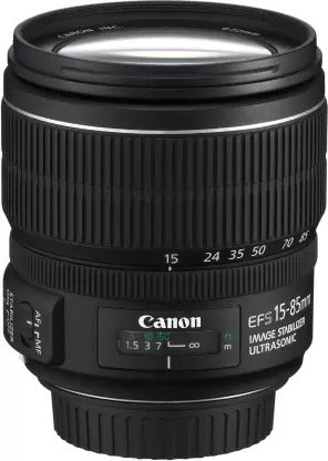 Used Canon EF-S 15 - 85 mm f/3.5-5.6 IS USM Wide Angle Zoom Lens Black