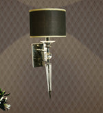 Load image into Gallery viewer, Detec Aberdeenshire Glass &amp; shiny Brass Wall Light
