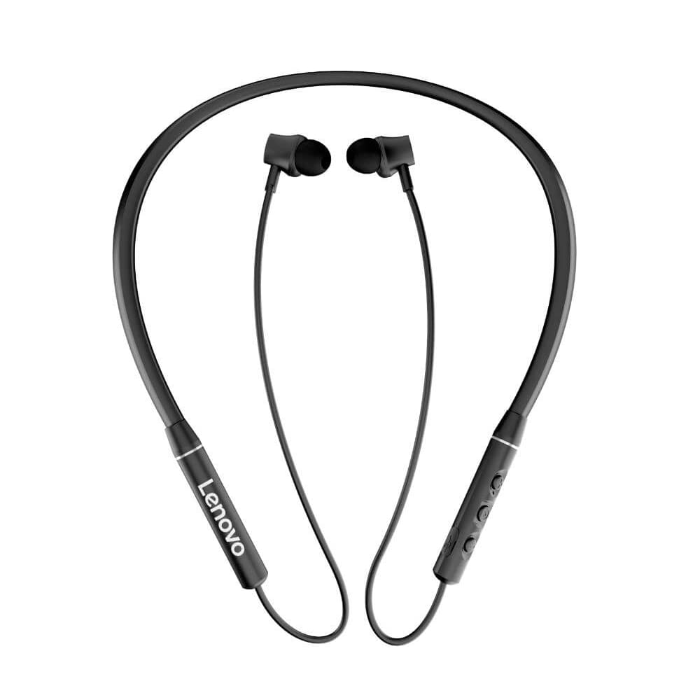 Open Box, Unused LENOVO-QE03 Bluetooth NECKBAN Earphone (Black)