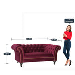 Load image into Gallery viewer, Detec™ Felix 2 Seater Sofa - Cranberry
