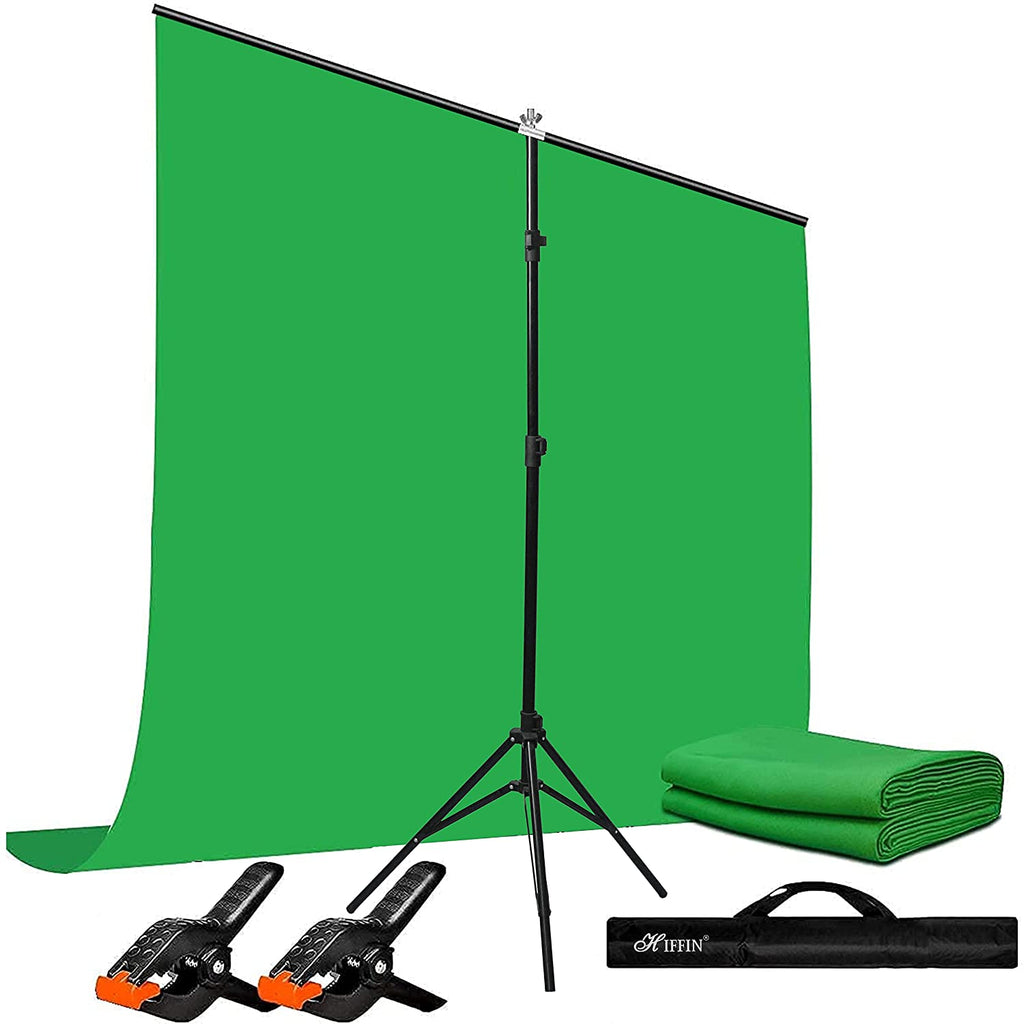 Open Box, Unused HIFFIN Green Screen Backdrop 6x10 ft with Stand