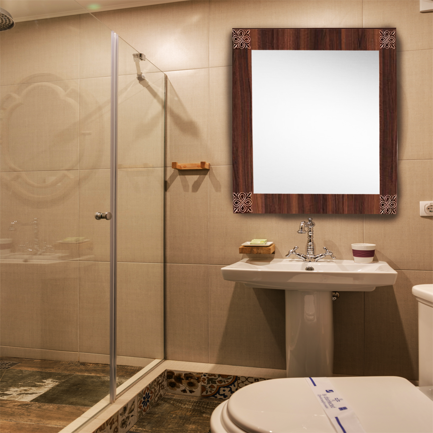 Detec™ HandCrafted Bathroom Mirror 23 inches