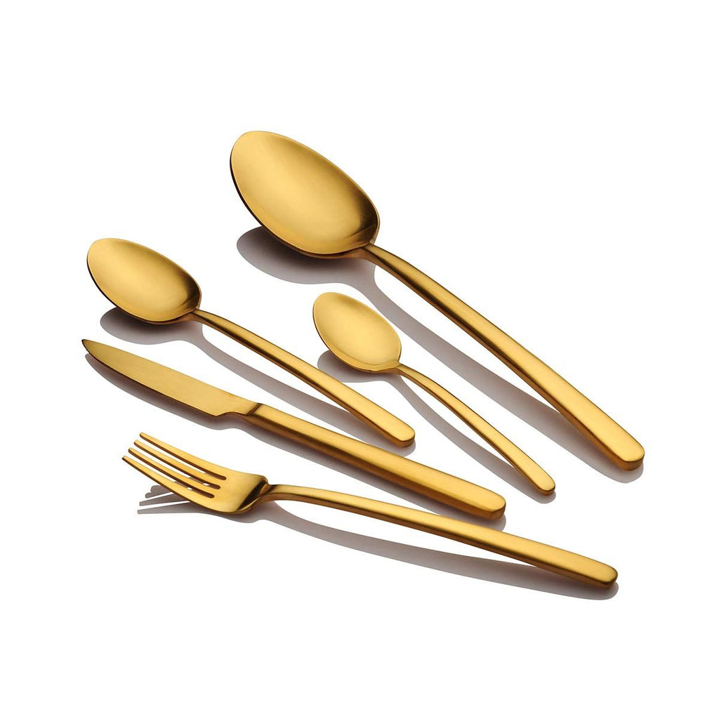 Detec™ FNS Bianca 26 Pcs Gold Plated Premium Cutlery Set