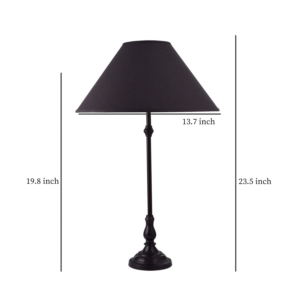 Detec  Black Metal Table Lamp