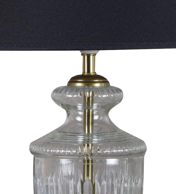 Detec Modern Glass Table Lamp With Black shade