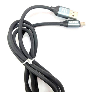 Detec Data Cable - Zinc Metal & Slim Connector USB Type - Micro USB Port - Detech Devices Private Limited