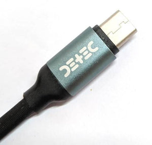 Detec Data Cable - Type C - 2amp Super Fast Charging Cable- USB 2.0 - Black - Detech Devices Private Limited