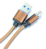 गैलरी व्यूवर में इमेज लोड करें, Detec Data Cable Type C - 2.5amp-BROWN- Charging Cable Injection Connector - Detech Devices Private Limited
