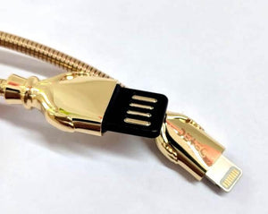Detec Data Cable - Lightning Gold -  USB 2.0 Type Data Cable - Detech Devices Private Limited