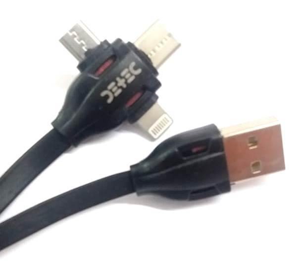 Data Cable. 3 in 1 USB Type Data & Charging Cable (Pack of 14)