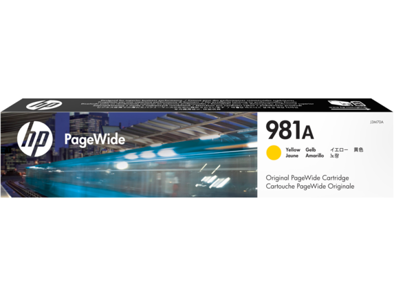 HP 981A Yellow Original PageWide Cartridge