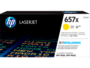 HP 657X Yellow LaserJet Toner Cartridge