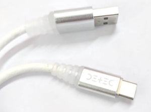 Detec Data Cable. Type C - 4Amp with LED - Super Fast Charging Cable - Detech Devices Private Limited