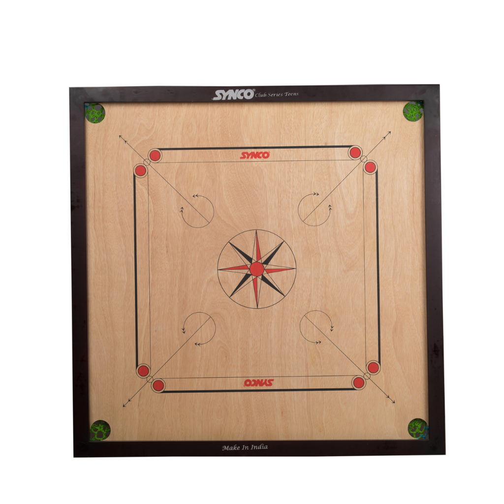 Detec™ Synco Club Series Youth Carrom Board (Pack of 4)