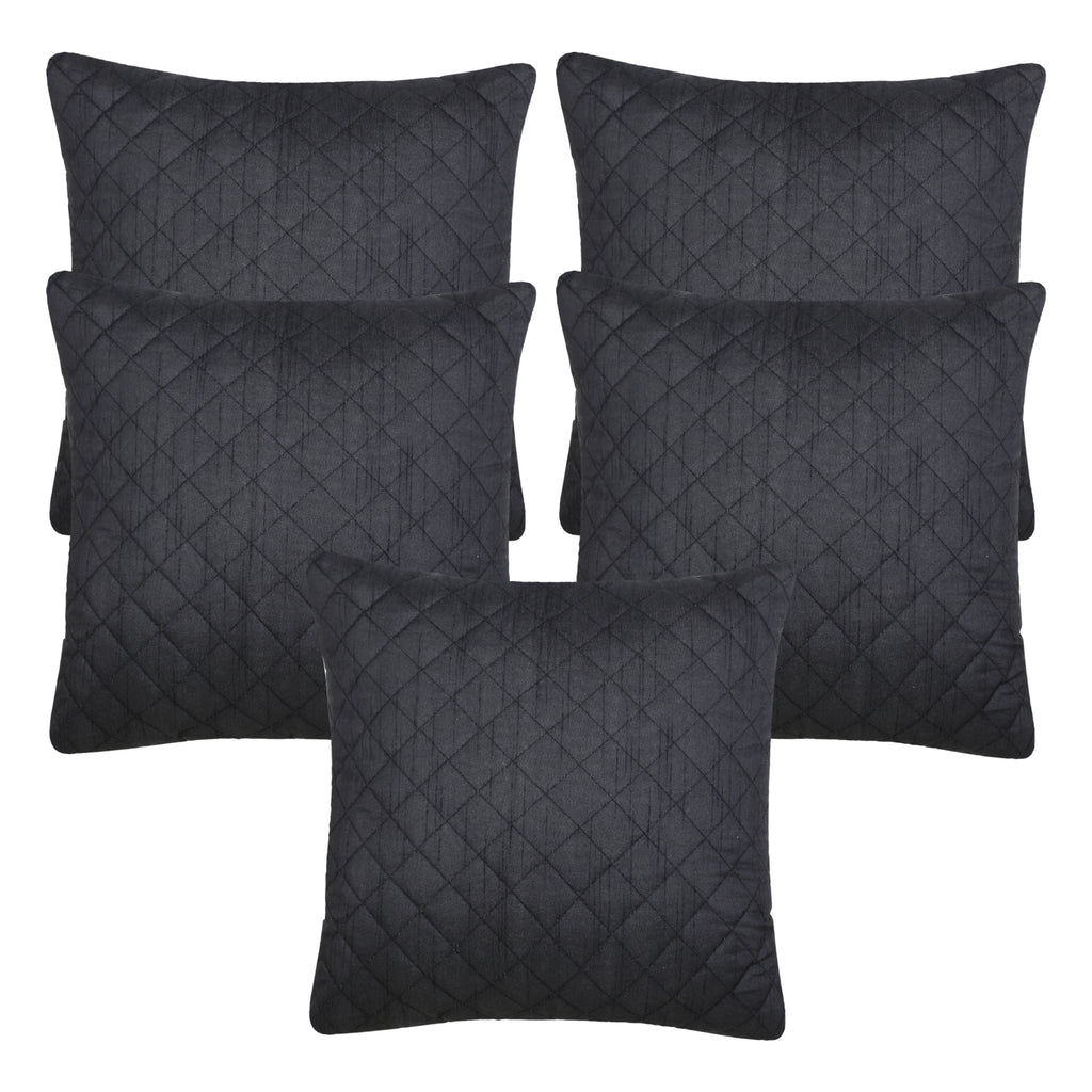 Desi Kapda Plain Black Cushions Cover