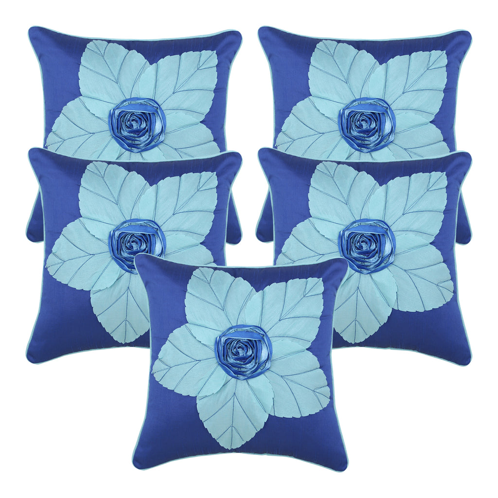 Desi Kapda Printed Cushions & Pillows Cover (Pack of 5, 40 cm*40 cm, Multicolor)