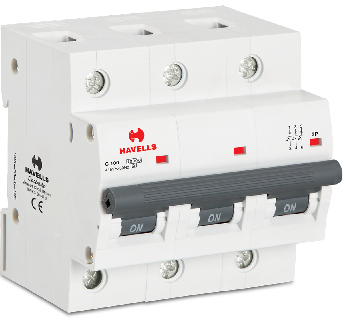 Havells C Type TP Higher Rating Mcb 80 to 125A