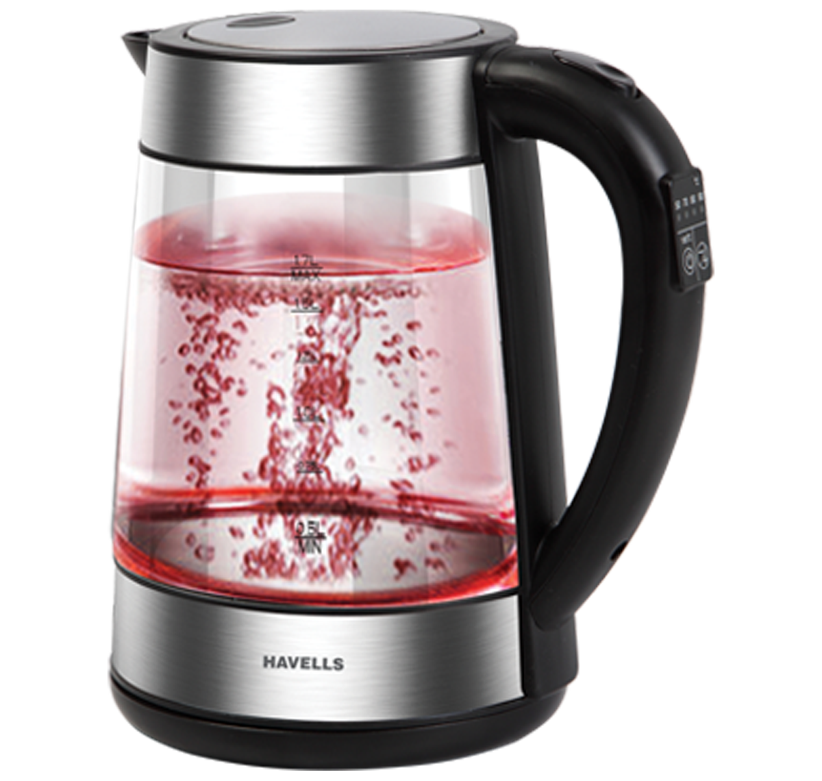 Havells Vetro Digi Kettle 1.7 L 2000 W Glass SS body