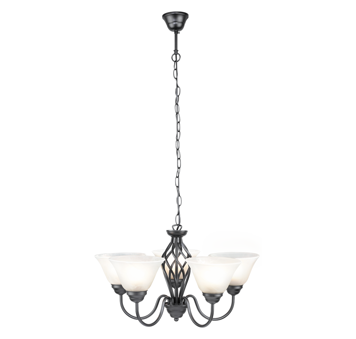 Havells Cupola Chandelier 1 X 5LS E27 BLK Ceiling mounted Chandelier