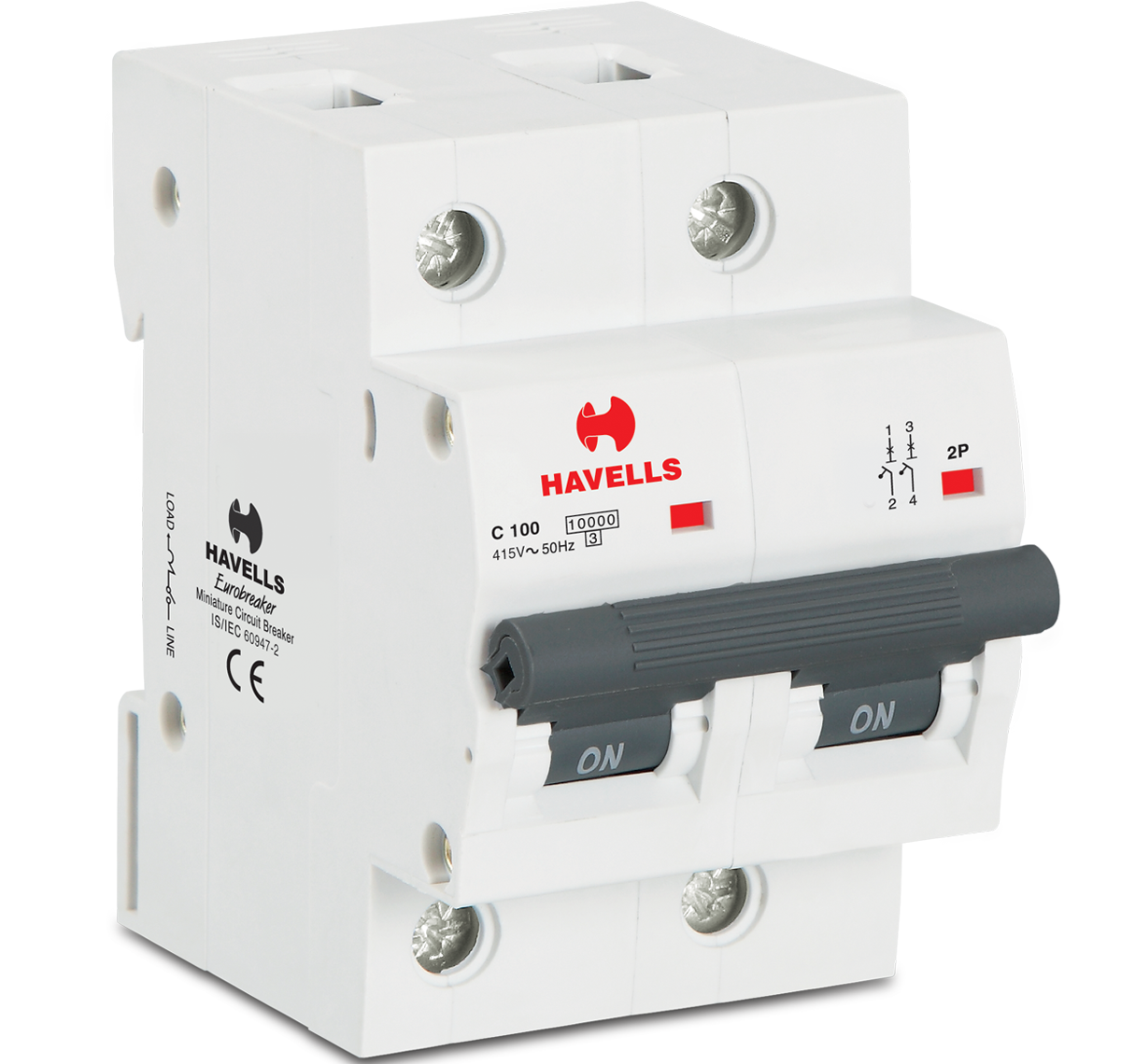 Havells C Type DP Higher Rating Mcb 80 to 125A