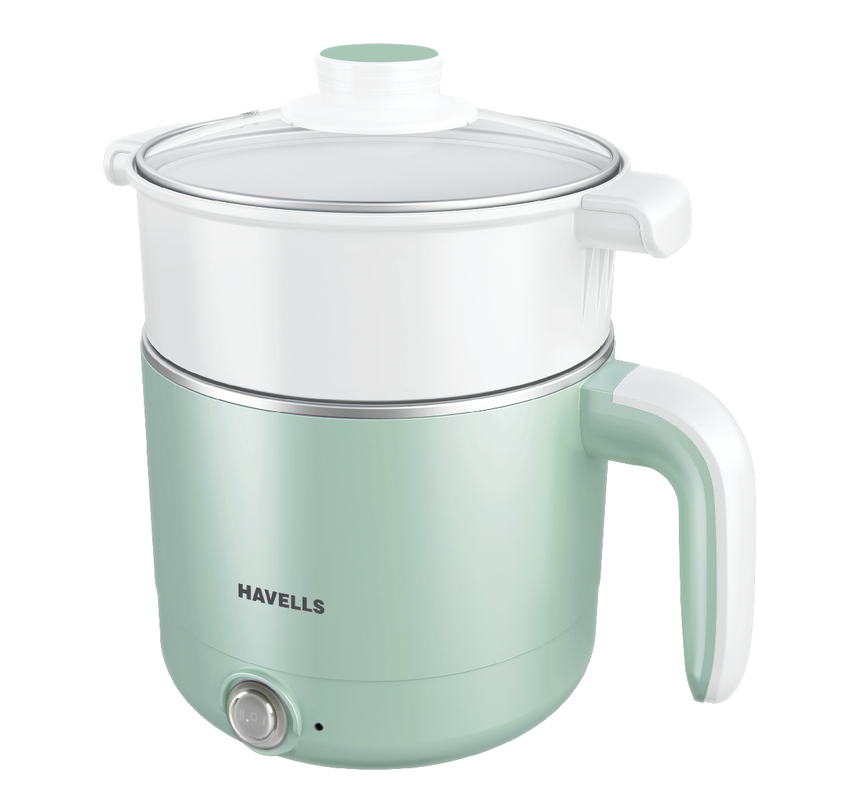 Havells Capture 1.2 Litre Multi Cook Kettle with Steamer 650 Watt Green