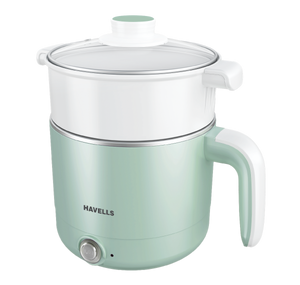 Havells Capture 1.2 Litre Multi Cook Kettle with Steamer 650 Watt Green