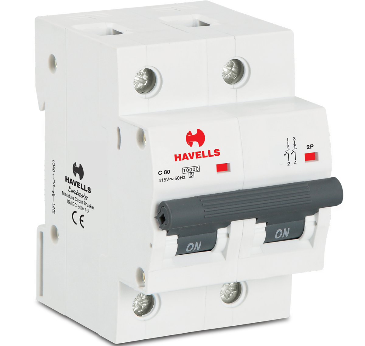 Havells C Type DP Higher Rating Mcb 80 to 125A