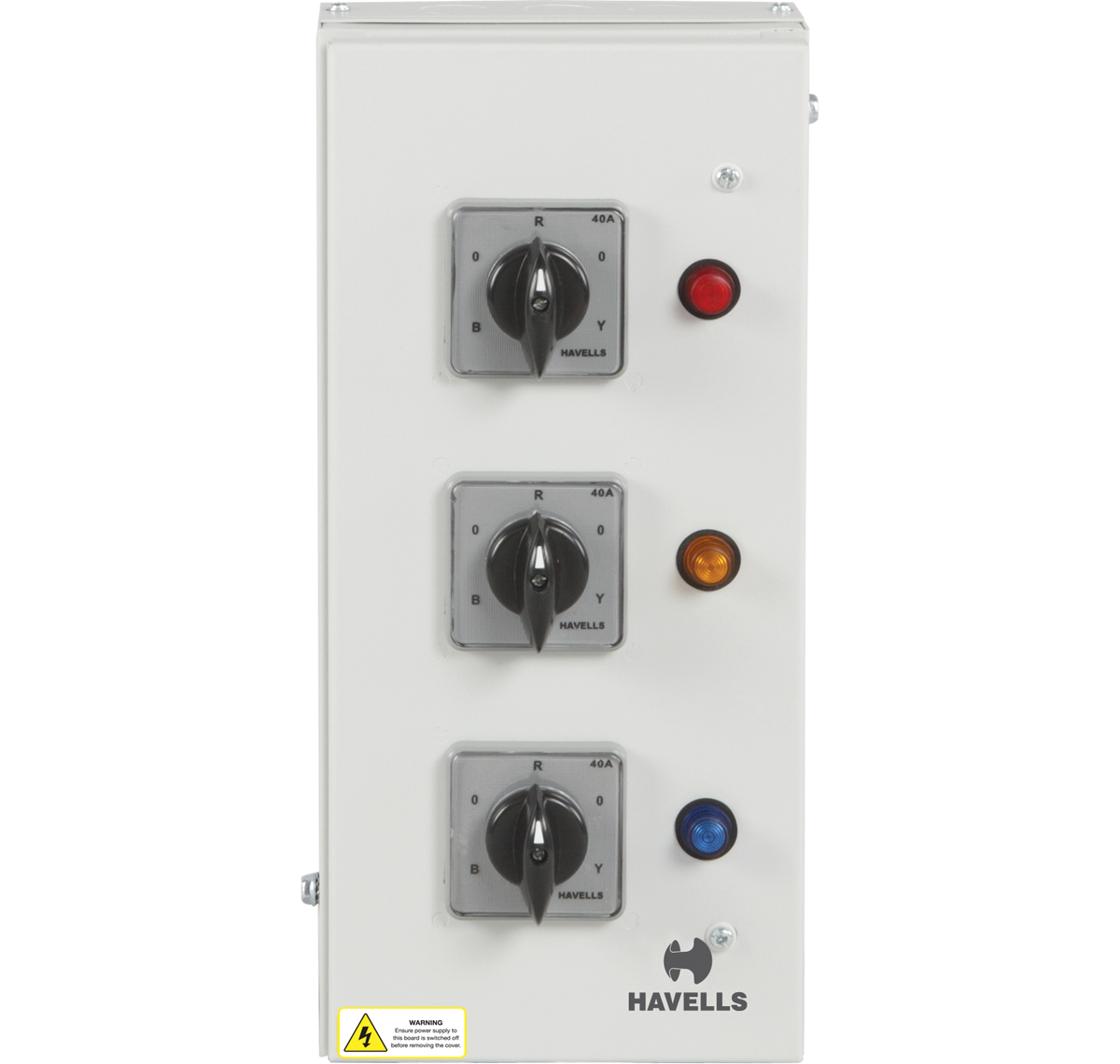 Havells Phase Selector Enclosure (Vertical) (with rotary switches, duly wired)