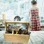 Load image into Gallery viewer, Detec Homzë Wooden Cutlery Stand / Holder For Kitchen &amp; Dinning Area 
