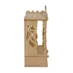 गैलरी व्यूवर में इमेज लोड करें, Craft Tree Wood Carved Wall Hanging Home Temple/Mandir Natural Finish
