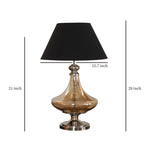 Load image into Gallery viewer,  Detec Delicea Gold Luster Metal &amp; Glass Table Lamp
