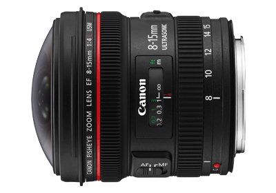 Canon EF8-15mm F/4L Fisheye USM