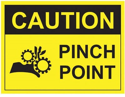Detec™ Caution- Pinch Point Sign  Board