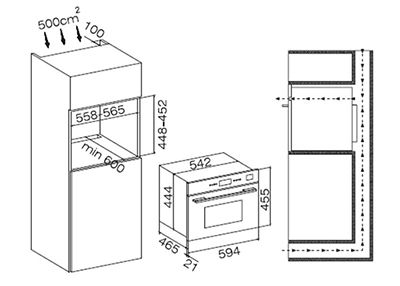 Faber Built In Microwave Fbi Mwo 38L Cgs BS