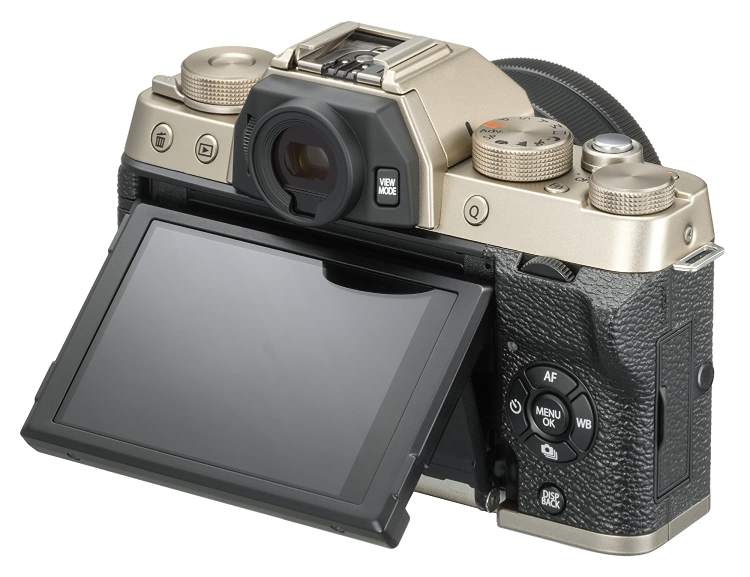 Used Fujifilm XT-100 Mirrorless Digital Camera, Champagne Gold (Body Only)