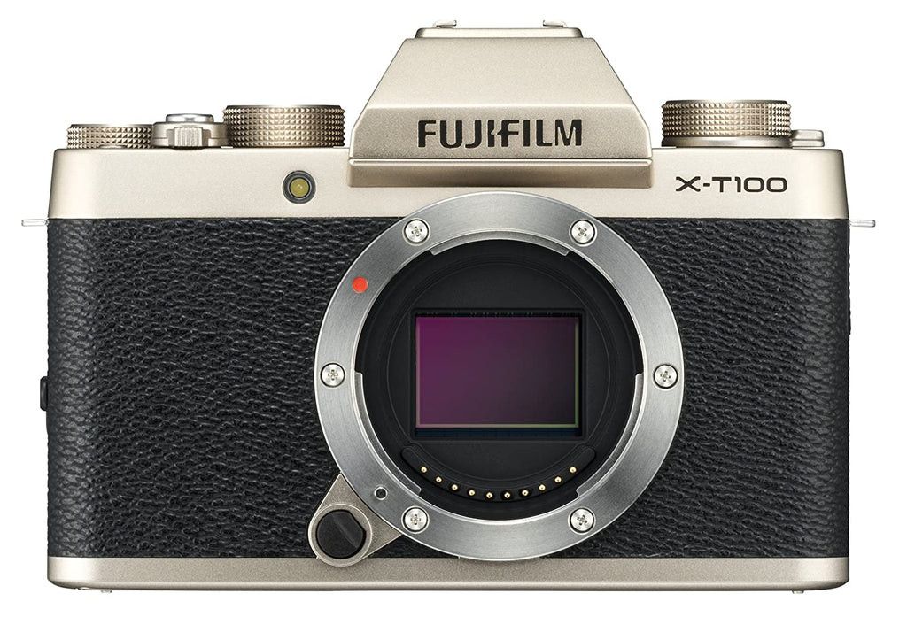 प्रयुक्त फुजीफिल्म XT-100 मिररलेस डिजिटल कैमरा, शैंपेन गोल्ड (केवल बॉडी)