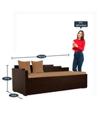 Load image into Gallery viewer, Detec™ Anton Bed with Storage &amp; Mattress - Brown Color

