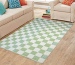 Load image into Gallery viewer, Saral Home Detec™ Grey Modern Check Designer Carpet  (120x180 Cms)
