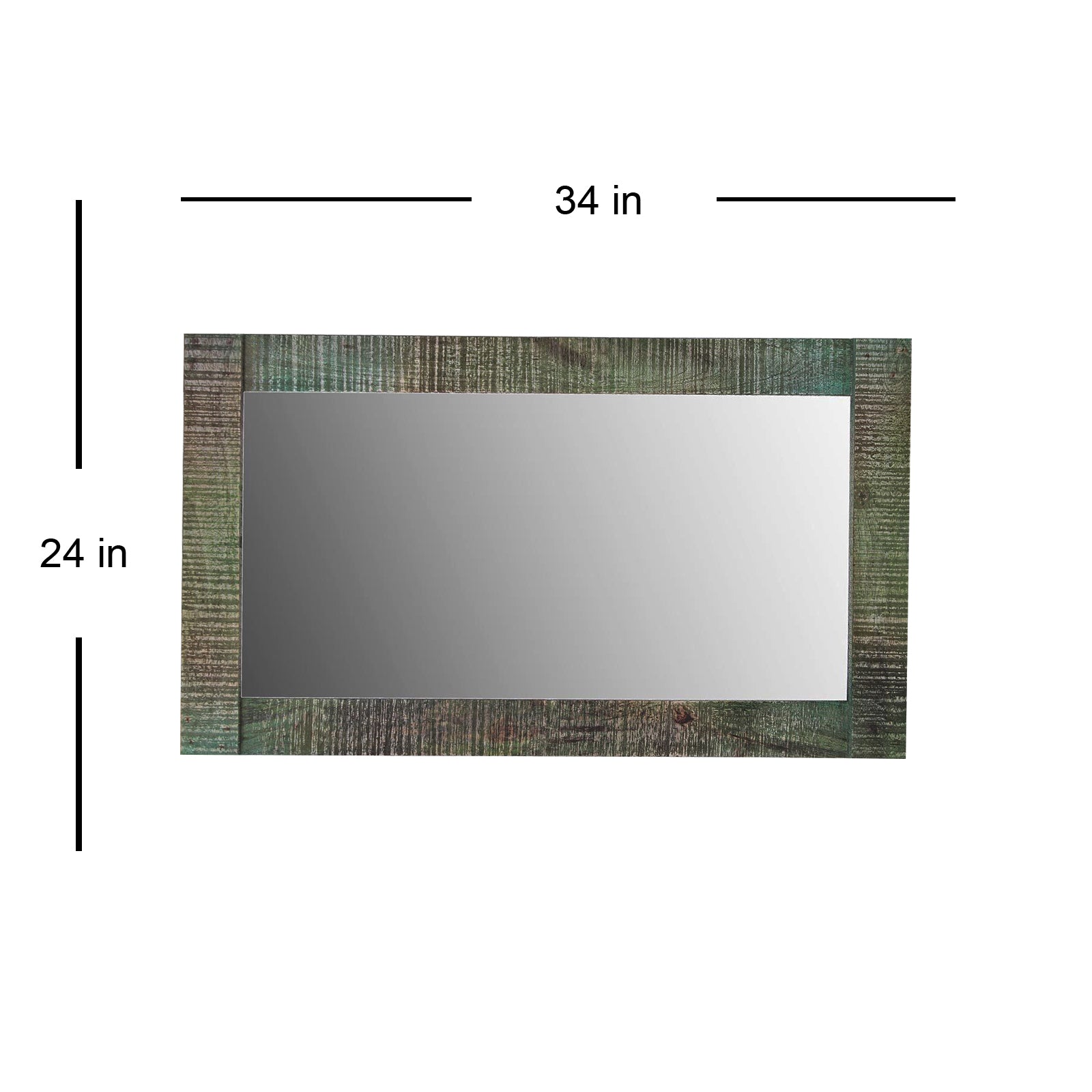 Detec™ Joana Solid Wood Wall Mirror 24 inches