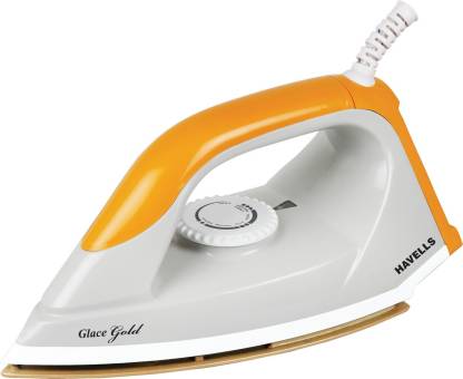 Havells Glace Gold 750 W American Heritage Dry Iron Honey Mustard GHGDIBUO075